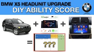 BMW X5 E53 Android Headunit Install Part 3 [upl. by Ainitsirhc]