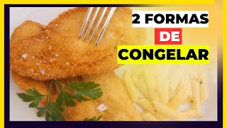 COMO CONGELAR FRANGO A MILANESA  2 Formas de congelar frango empanado congelamento [upl. by Gittle]