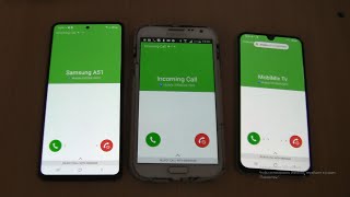 Samsung Galaxy A51A40Note 2 Triple fake Over the Horizon incoming call [upl. by Minetta654]