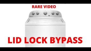 Whirlpool Washer Lid Lock Bypass  Whirlpool washing machine lid lock bypass [upl. by Caleb]