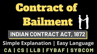 Contract of Bailment  Types of Bailment  Essentials of valid Bailment Simple explanation [upl. by Silverman]