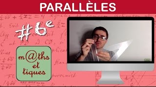 Construire deux droites parallèles  Sixième [upl. by Elyod]