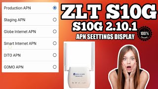 ZLT S10G v2101 APN SETTINGS DISPLAY PROGRAM BY GZEKPH gzekph [upl. by Bez811]