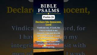 Psalm 26 ❤️ 🙏 short prayer psalms [upl. by Rexfourd]