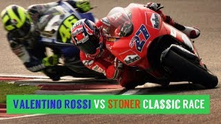 MotoGP Qatar 2007Valentino Rossi VS STONER Classic RACE [upl. by Darnoc]