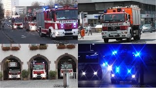 Feuerwehr Nürnberg 25 Minuten Einsatzfahrten [upl. by Drofxer]