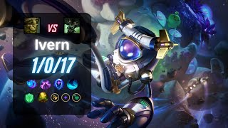 IVERN JUNGLE vs WARWICK  EUW LoL Challenger Patch 145 [upl. by Lekram]