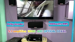 51 Amplifier and HDMI ARC ￼ optical coxal 1000watts Dolby ￼ decoder board 8688682676 [upl. by Slayton]