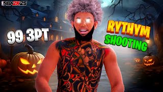 THE POWER OF A 99 3PT  RYTHYM SHOOTING IN NBA 2K25 BEST COMP GUARD BUILD  BEST JUMPSHOT NBA 2K25 [upl. by Nyral367]