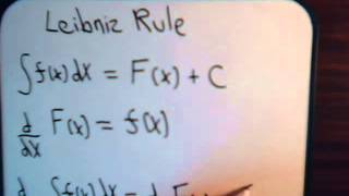 Differentiation Of Integrals Leibniz Rule  Part 1 [upl. by Ettenad]