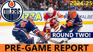 PreGame Report Edmonton Oilers vs Calgary Flames [upl. by Euqirrne512]