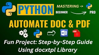 AUTOMATING DOCUMENTS FROM CSV USING PYTHON 👌 PYTHON DOCXTPL TUTORIAL👍 [upl. by Ylrebnik]