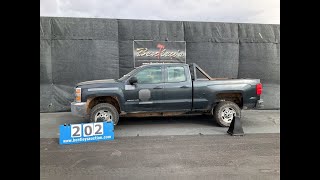 2419NM Lot 202  2017 CHEVROLET SILVERADO 2500 4WD PICKUP 149627 MILES [upl. by Auoz]