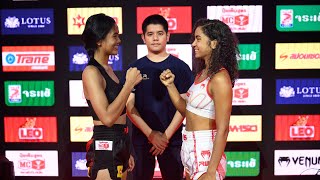 RWS Muay Thai WeighIn Highlights  Gabriele Moram Ngaoprajan Lamnamoonlek amp More [upl. by Earased]