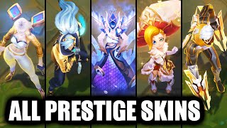 All Prestige Skins Spotlight League of Legends [upl. by Schaffel]