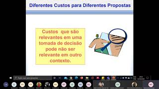 Custos relevantes análise diferencial [upl. by Arihsan523]