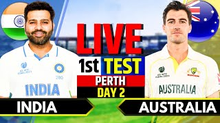 India vs Australia 1st Test Day 2  IND vs AUS Live Match  Live Cricket Match Today 3rd Session [upl. by Wilda26]