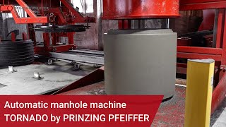 Automatic manhole machine TORNADO by PRINZING PFEIFFER [upl. by Wearing614]