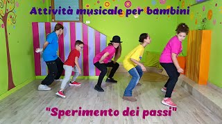 Gioco musicale ritmicocorporeo per bambini dellinfanzia e della primariaquotSperimento dei passiquot [upl. by Phelips578]