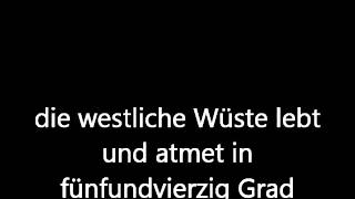 Midnight Oil Beds Are Burning German Lyrics [upl. by Cece]