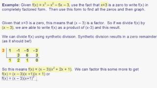 Factoring a Polynomial and then Graphing it [upl. by Dame300]