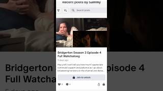 Full Bridgerton Season 3 Episode 4 Watchalong on Patreon bridgerton sammyb8s on Patreon [upl. by Honey263]