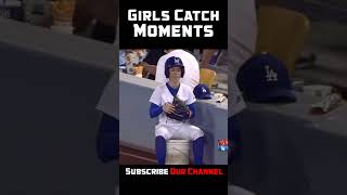 MLB Girls Catch Moments in Baseball baseball MLB Beisbol [upl. by Asaert]