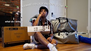 ULTIMATE COLLEGE PACKING GUIDE everything you need to bring for your freshman year dorm [upl. by Aihsatal746]