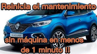 Renault kadjar borrar mantenimiento y revisión [upl. by Elberfeld]