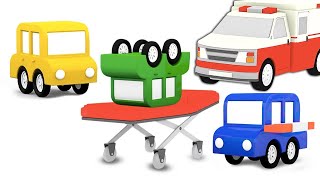 La AMBULANCIA 🚑 4 coches coloreados Mejores dibujos animados para niños [upl. by Balsam350]