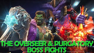 Marvel Contest of Champions  The Overseer amp Purgatory Boss Fights [upl. by Lleval922]