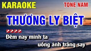 Karaoke Thương Ly Biệt Tone Nam Nhạc Sống  Nguyễn Linh [upl. by Canute]