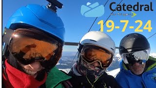 Cerro Catedral 19 7 24 Bajada por Nubes con Ramiro  Ski Alpino [upl. by Island]