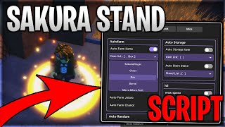 Sandevistan Sakura Stand Script Hack Auto Farm Items Farm Free Stands  Roblox Pastebin 2023 [upl. by Prowel740]