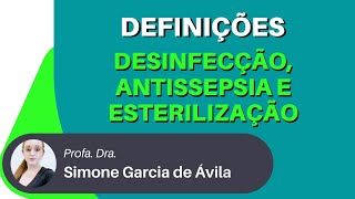 Desinfecção antissepsia e esterilização Qual a diferença [upl. by Ozzy741]