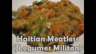 Haitian Meatless Legumes Militon [upl. by Mas943]