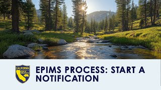 EPIMS Process Start a Notification [upl. by Burtie]