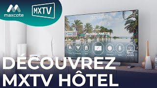 Découvrez MXTV Hôtel  Middleware IPTV  TV Interactive [upl. by Anitap]