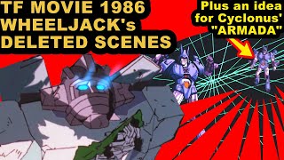 Transformers Movie 1986  Wheeljacks Deleted Scenes and Cyclonus quotArmadaquot [upl. by Eicats142]