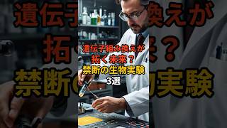 遺伝子組み換えが拓く未来？禁断の生物実験3選都市伝説生物実験遺伝子編集禁断の実験AIバイオテクノロジー [upl. by Koball819]