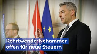 Kehrtwende Nehammer offen für neue Steuern“ [upl. by Libnah]