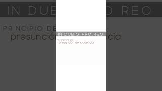 IN DUBIO PRO REO  SIGNIFICADO Y ALCANCES CONFORME A LA JURISPRUDENCIA  shorts short [upl. by Radie]