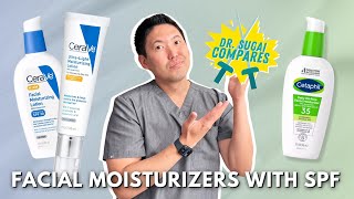 Comparing CeraVe vs Cetaphil Facial Moisturizers with SPF which should you buy [upl. by Ledoux]