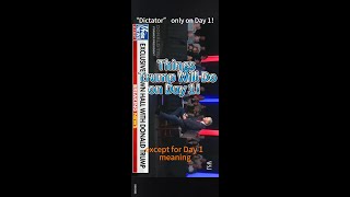 Things Presidentelected Trump will do on Day 1 [upl. by Suryc]