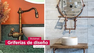 Griferia de diseño Robinet Diseños de líneas modernas y estilo vintage Cocinas y cuartos baños [upl. by Ralyt]