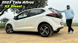 Tata Altroz XZ Diesel 2023 Price amp Features ❤️ Last Diesel Hatchback [upl. by Imotih]