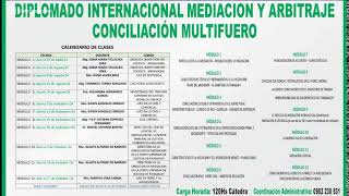 Quinta Jornada Diplomado Internacional Mediación y Arbitraje Conciliación Multifuero [upl. by Federica621]