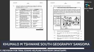 GRADE 12 GEOGRAPHY PAPER 2 REVISION [upl. by Deidre]