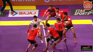 Top 7 raids of Deepak Niwas Hooda in Pro Kabaddi League Season 4 [upl. by Rivi733]