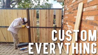 MODERN PRIVACY FENCE  FINAL INSTALLATION DAY [upl. by Ayikin]